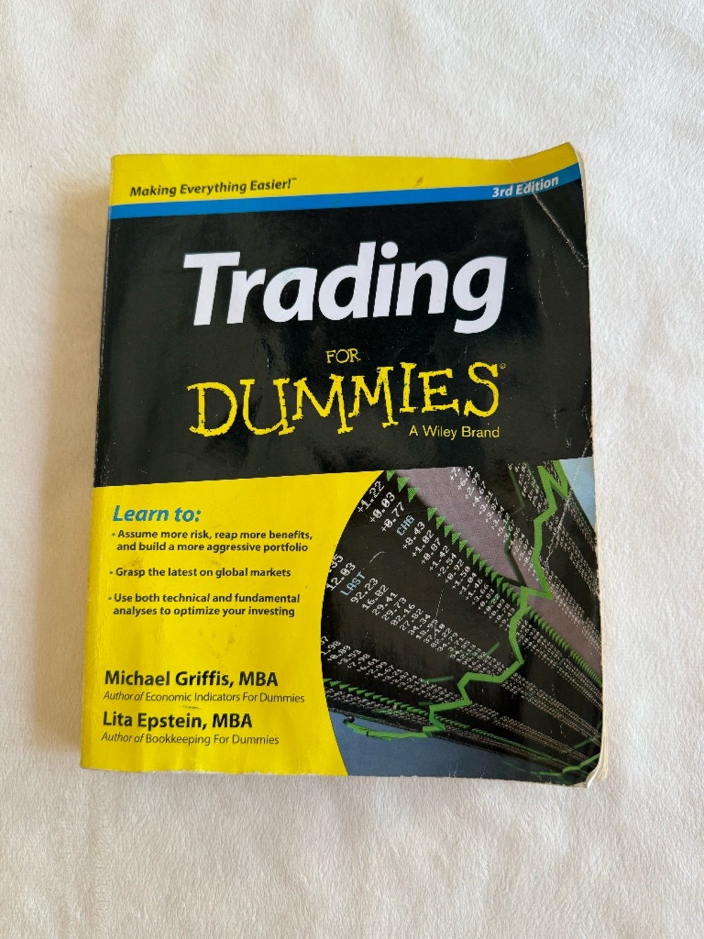 Trading For Dummies 3rd Edition by Michael Griffis & Lita Epstein | Paperback